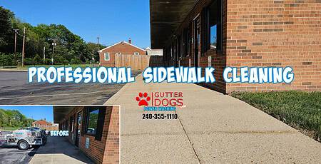 commercial sidewalk cleaning Clinton Md