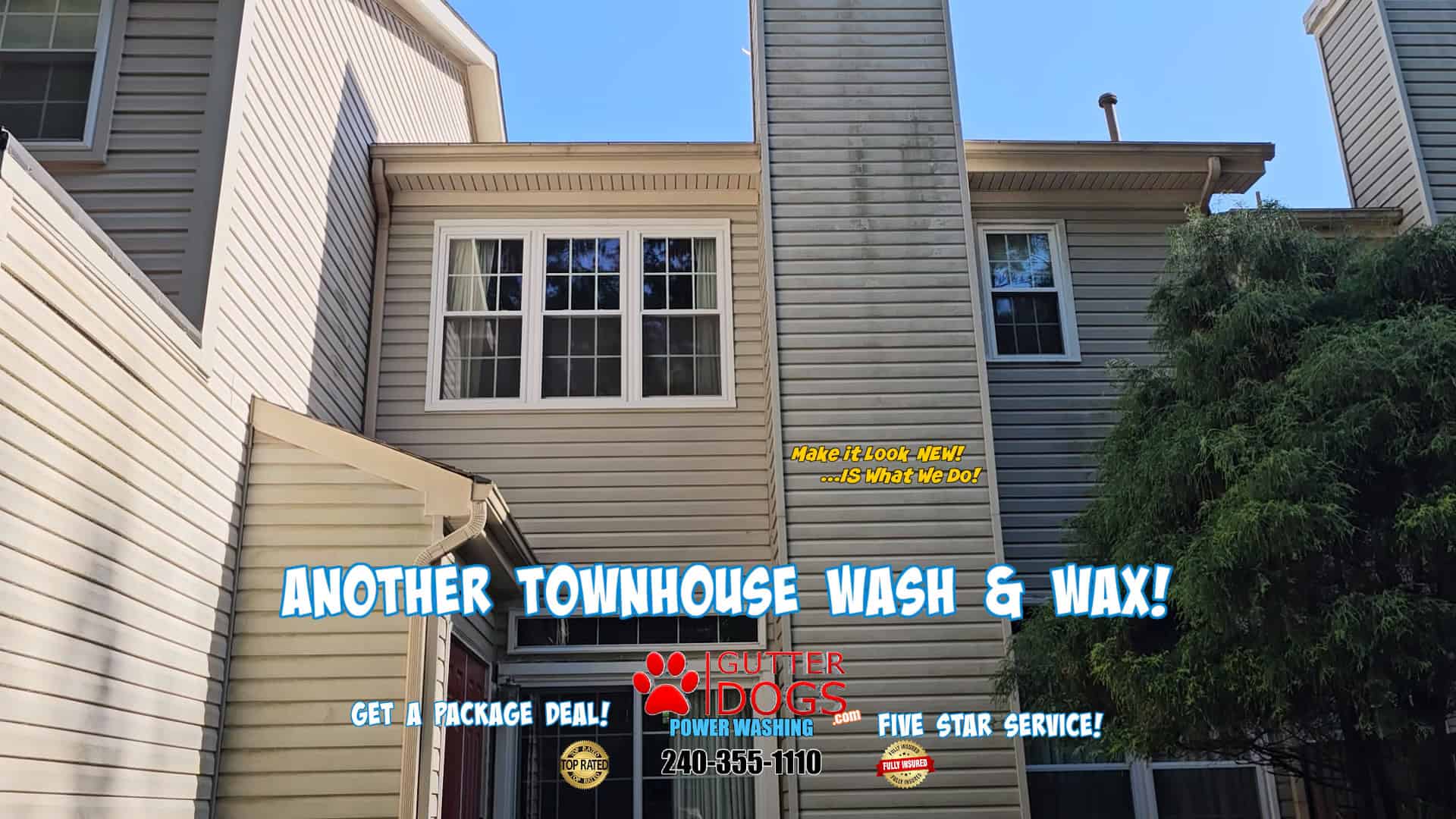 townhouse power washing Bowie Md