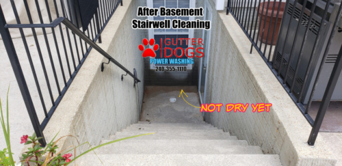 Basement Stairwell cleaning Maryland