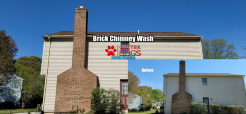 Brick Chimney Power Wash Maryland