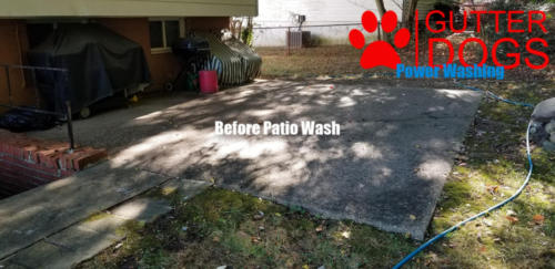 concrete patio power wash in Maryland