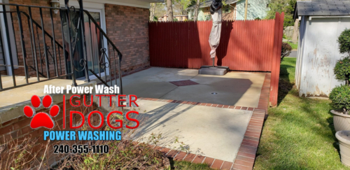 concrete patio power washing maryland